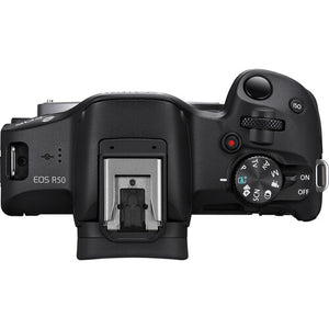 Canon EOS R50 Body With RF 18-45mm Lens Black
