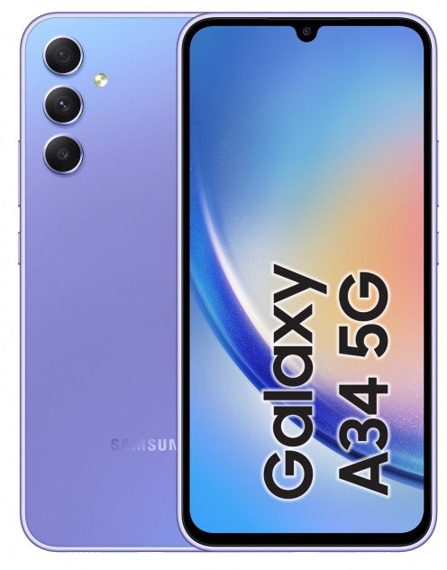 Samsung Galaxy A34 A346E DSN 256GB 8GB (RAM) Violet (Global Version)