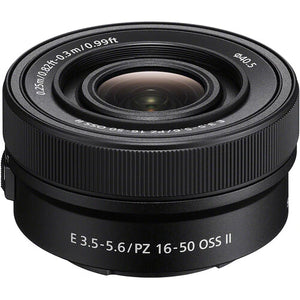 Sony E PZ 16-50mm F/3.5-5.6 OSS II Lens (SELP16502) Sony E Black