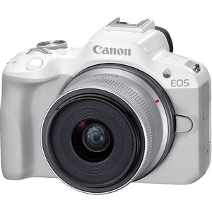 Canon EOS R50 Kit With RF 18-45mm Lens (White)