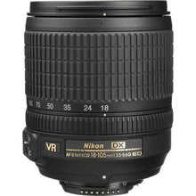 Load image into Gallery viewer, Nikon AF-S DX 18-105mm f/3.5-5.6G VR Lens Black