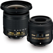 Load image into Gallery viewer, Nikon DX Landscape and Portrait Kit (10-20mm f/4.5-5.6G VR + 40mm F/2.8G)