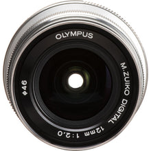Load image into Gallery viewer, Olympus M.Zuiko Digital ED 12mm F2.0 (Silver)