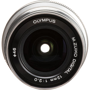 Olympus M.Zuiko Digital ED 12mm F2.0 (Silver)